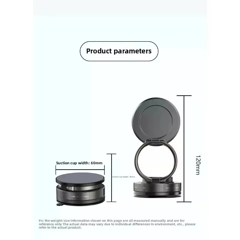 Soporte magnético para teléfono para coche, 360 ° Soporte magnético para automóvil giratorio, plegable y ajustable, compatible con iPhone y otros teléfonos