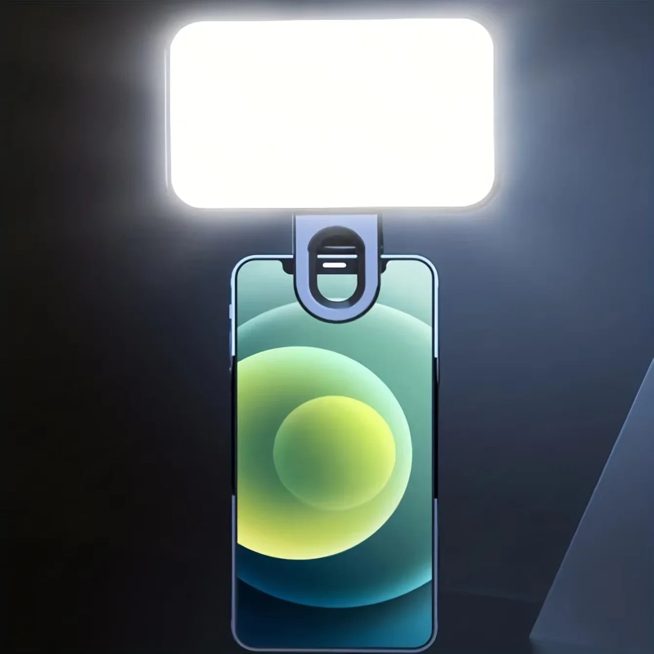Mini luz portátil para selfies, recargable, con clip para teléfono móvil y ordenador.