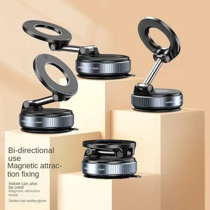 Soporte magnético plegable para coche con fuerte succión para teléfono celular, con lámina magnética y para transmisión en vivo.