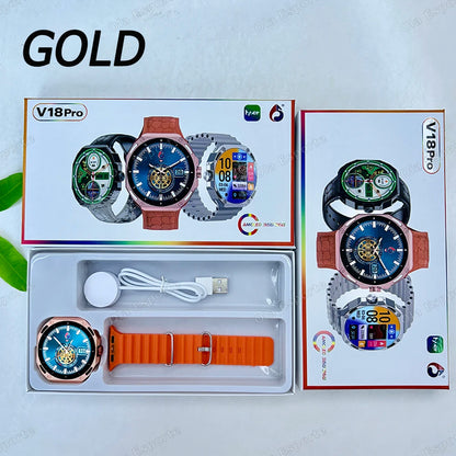 Nueva moda reloj inteligente 2025 Bluetooth llamada hombre mujer ritmo cardíaco salud monitoreo deportes impermeable Smartwatch para Android IOS