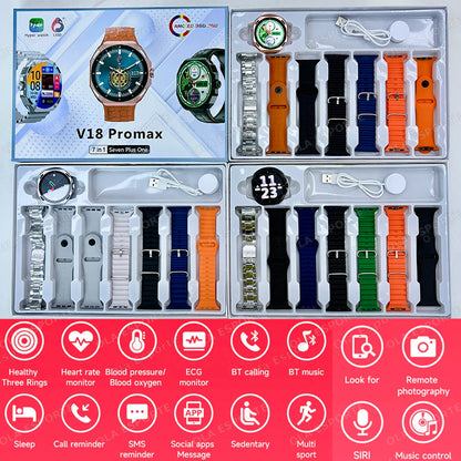 Nueva moda reloj inteligente 2025 Bluetooth llamada hombre mujer ritmo cardíaco salud monitoreo deportes impermeable Smartwatch para Android IOS