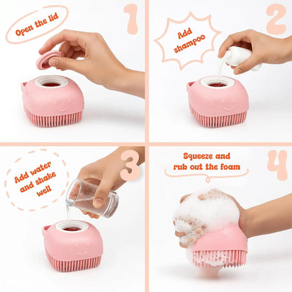 Herramienta Comercial para Baño y Aseo de Mascotas, Duradera para Eliminar el Pelo Suelto 8.5 cm, Silicona, para Uso en Salón, Ahorra Tiempo