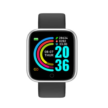 Reloj inteligente deportivo para hombre y mujer, pulsera con reproductor de Control de música conectado, Monitor de sueño y paso de Fitness, reloj despertador Y68 D20