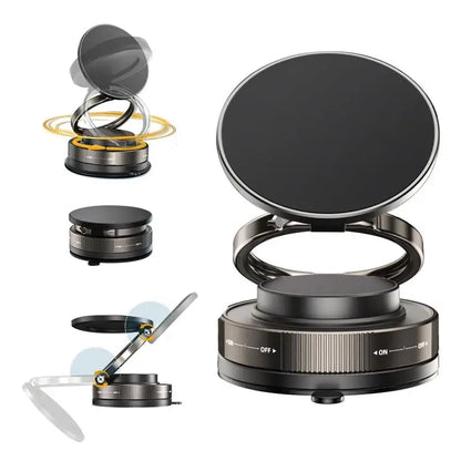Soporte magnético para teléfono para coche, 360 °   Soporte magnético para automóvil giratorio, plegable y ajustable, compatible con iPhone y otros teléfonos