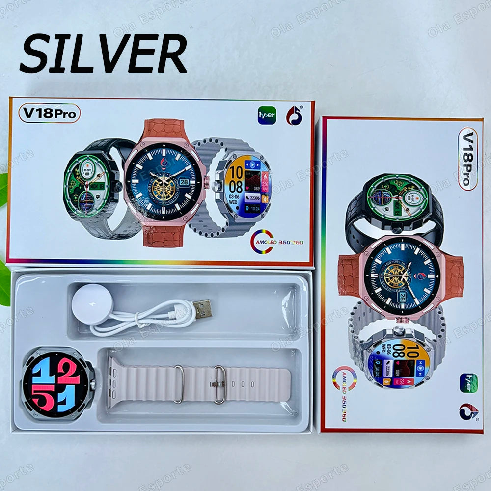 Nueva moda reloj inteligente 2025 Bluetooth llamada hombre mujer ritmo cardíaco salud monitoreo deportes impermeable Smartwatch para Android IOS