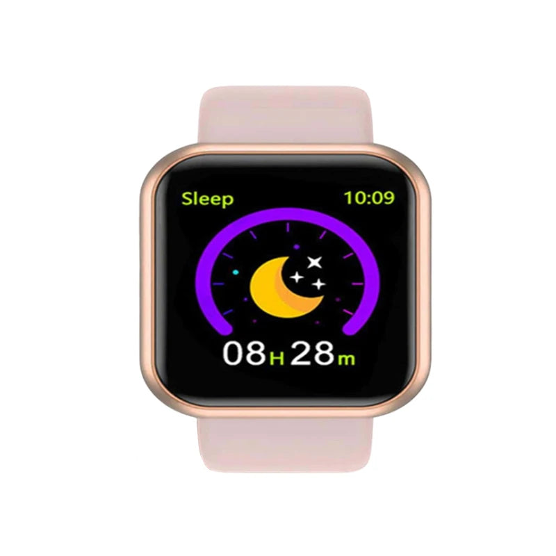 Reloj inteligente para hombres y mujeres, Control de música, Bluetooth, calorías, Monitor de Fitness, reloj inteligente, rastreador de carrera, pulsera deportiva para Android IOS