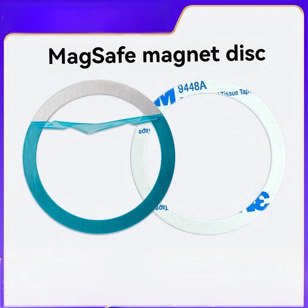 Soporte magnético plegable para coche con fuerte succión para teléfono celular, con lámina magnética y para transmisión en vivo.