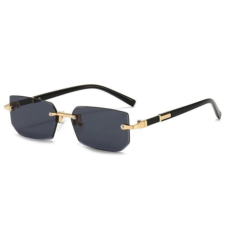 lentes de corte sin marco, diseñador de marca, a la moda