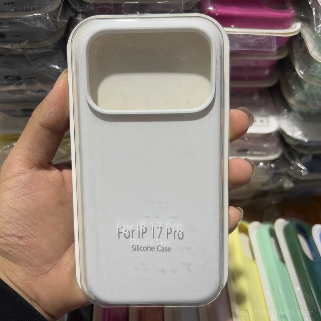 Funda suave de silicona líquida Original a la moda para IPhone