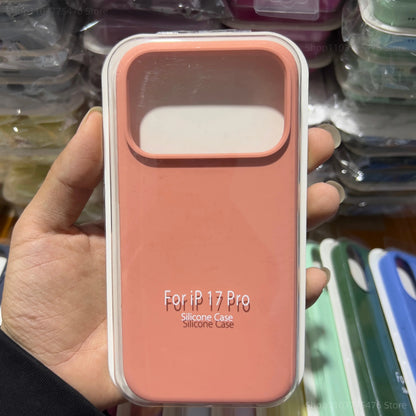 Funda suave de silicona líquida Original a la moda para IPhone