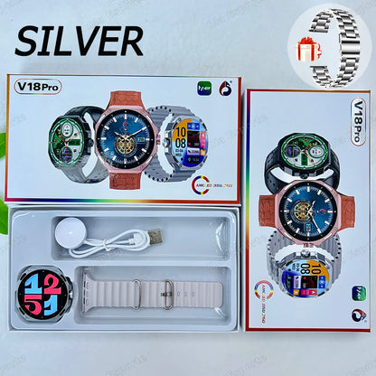 Nueva moda reloj inteligente 2025 Bluetooth llamada hombre mujer ritmo cardíaco salud monitoreo deportes impermeable Smartwatch para Android IOS