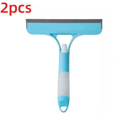 Limpiador de vidrios multifuncional 3 en 1 con botella pulverizadora para limpiar el suelo y herramientas de limpieza para el hogar y el coche.