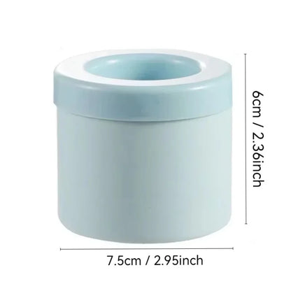 Molde de silicona para cubitos de hielo, cubitera redonda, para verano, DIY, para refrigerador, máquina de hacer hielo, molde creativo para cubitos de hielo, utensilios de bar