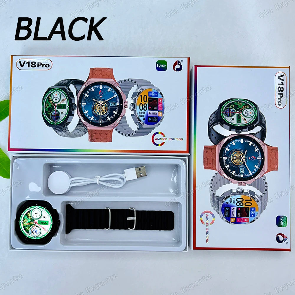 Nueva moda reloj inteligente 2025 Bluetooth llamada hombre mujer ritmo cardíaco salud monitoreo deportes impermeable Smartwatch para Android IOS