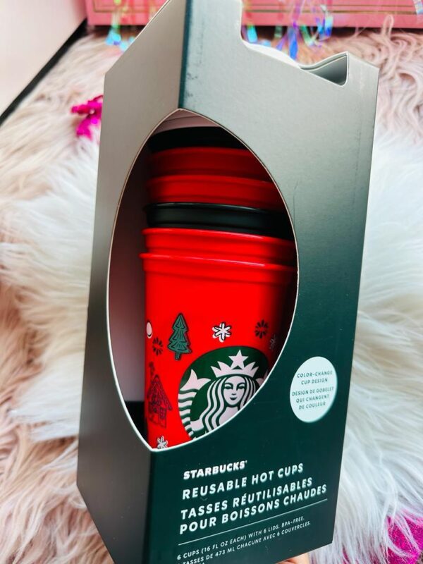 STARBUCKS Christmas Color Changing Reusable Hot Cups 2022